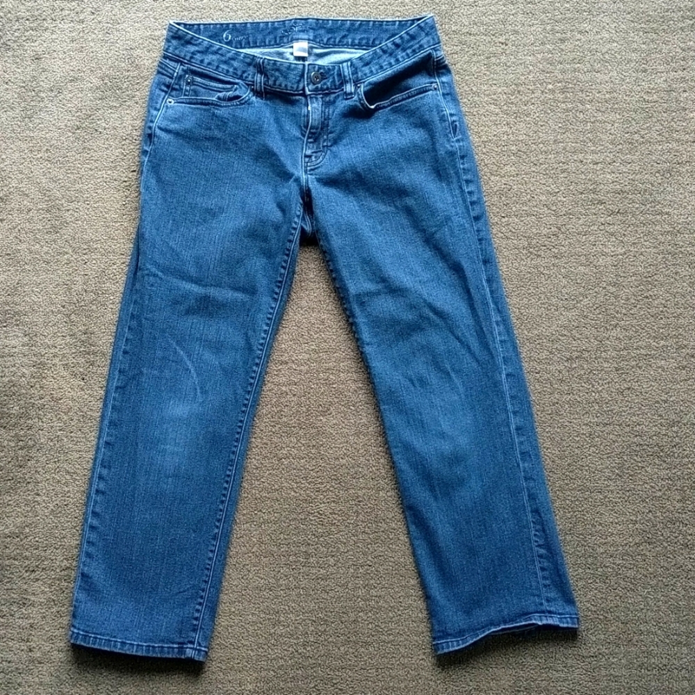 Ann Taylor Loft Blue Crop Jeans Size 6 Curvy